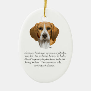 Beagle-minne Julgransprydnad Keramik