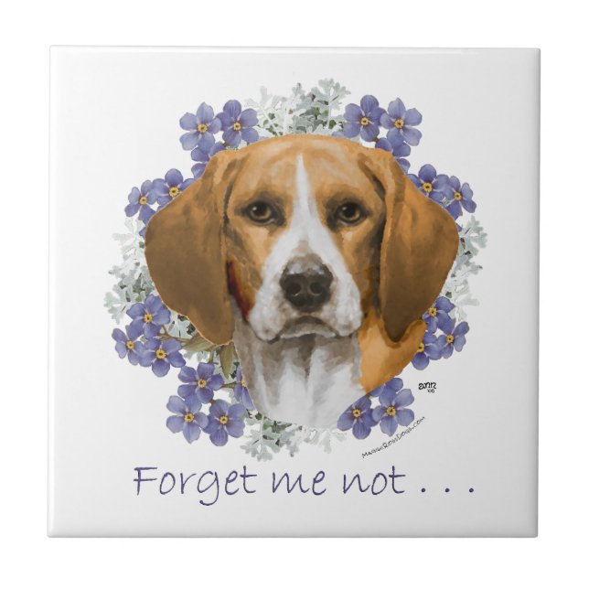 Beagle Minne Kakelplatta (Framsidan)