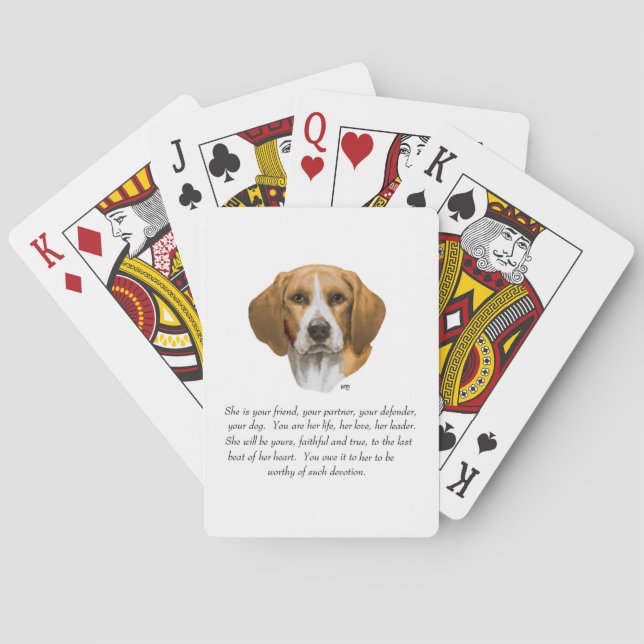 Beagle Minne Spel Kort (Baksidan)