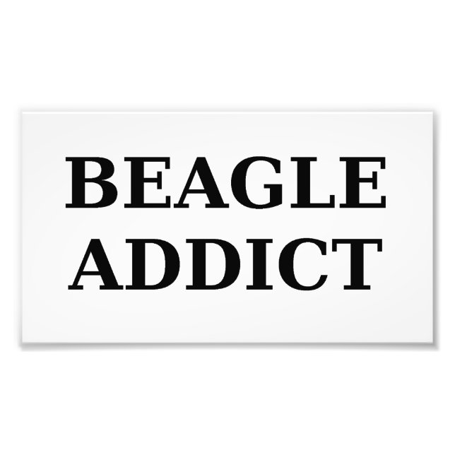 beagle missbrukare fototryck (Framsidan)