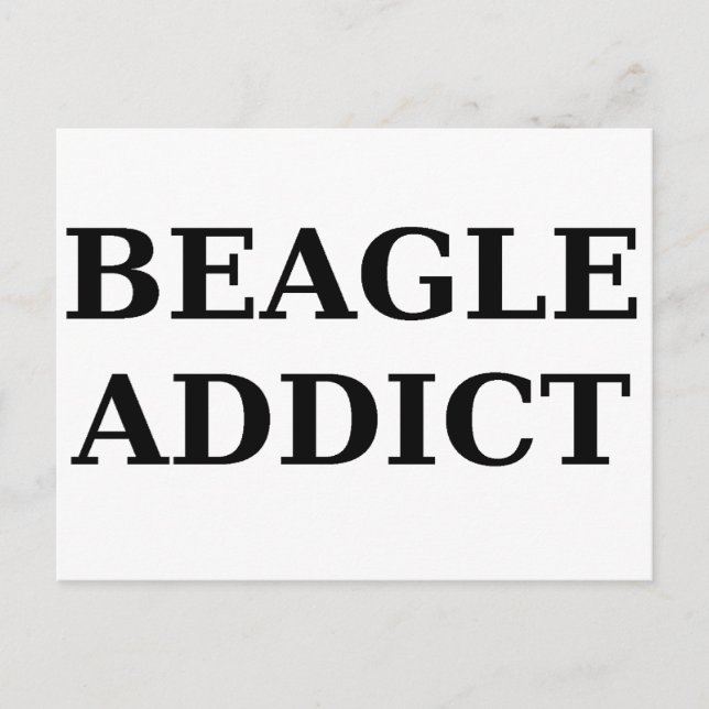 beagle missbrukare vykort (Framsida)