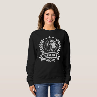 "Beagle Mom" mit Hundekopf und Ährenkranz T Shirt