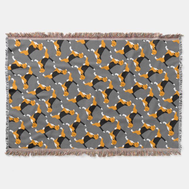 Beagle mönster filt (Framsidan)