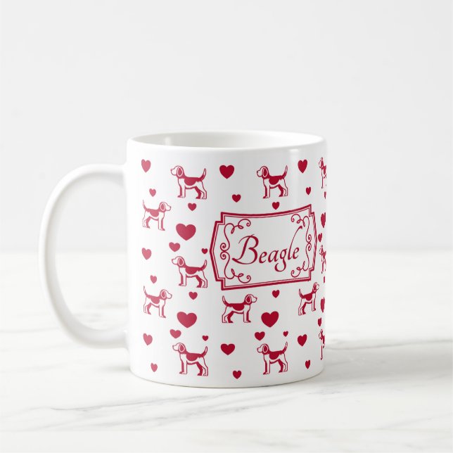 Beagle Mugg med öron (Vänster)