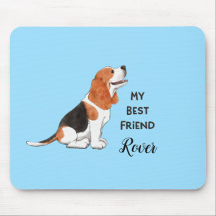 Beagle My Best Friend Anpassningsbar Hund Namn Musmatta