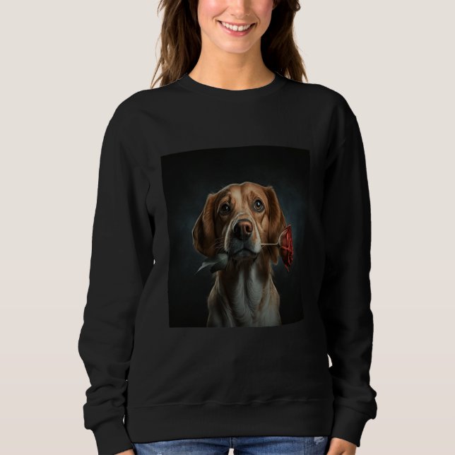Beagle My Valentine Date T Shirt (Framsida)