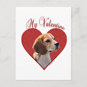 Beagle My Valentine Helg Vykort