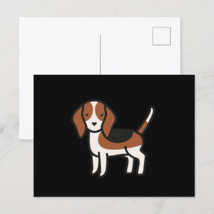 Beagle New Tecknad Vykort