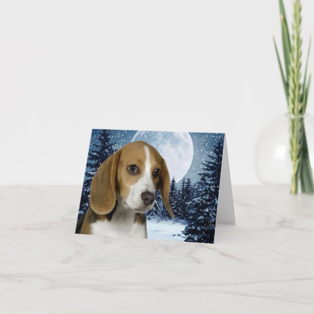 Beagle Note Card Helgkort (Framsida)