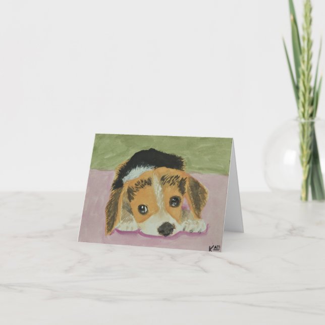 Beagle Notecards Kort (Framsida)