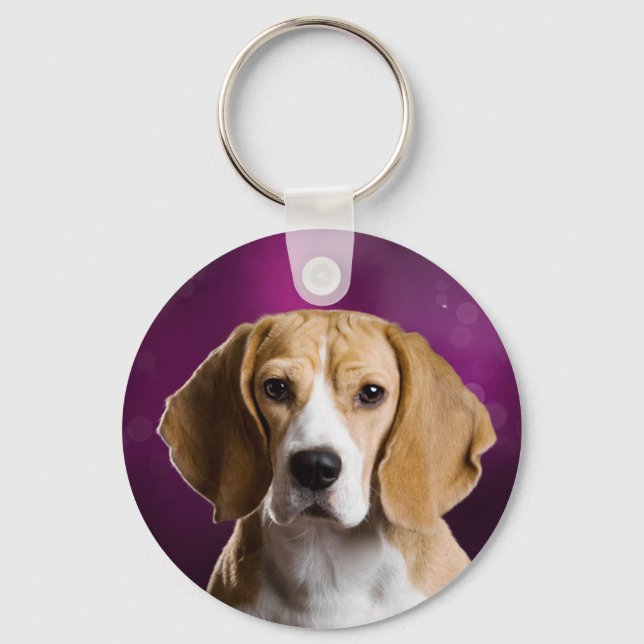 Beagle-nyckelkedja Nyckelring (Framsida)