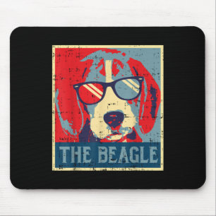 Beagle Obama Poster Vintage Animal Pet Hound D. Musmatta