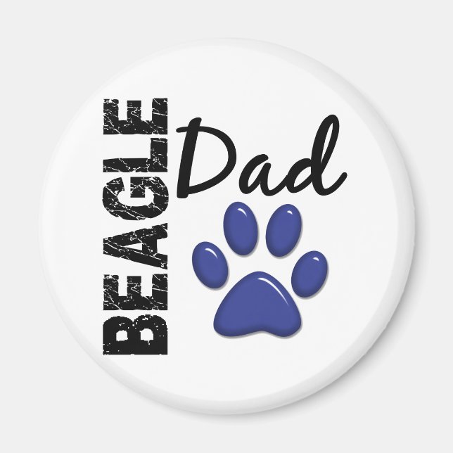 Beagle Pappa 2 Magnet (Framsidan)