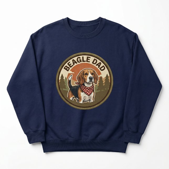 Beagle Pappa Crewneck | Beagle Hund Pappa Present  Lång Ärmad Tröja (Skapare uppladdad)