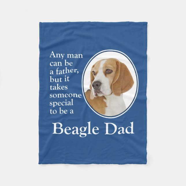 Beagle Pappa Fleece Blanket (Framsidan)