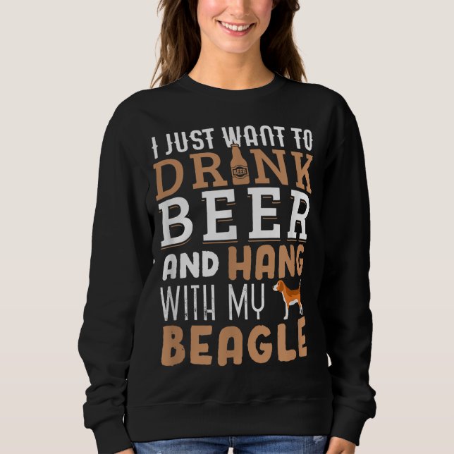 Beagle Pappa Funny Fars dag Hund älskare Gift Beer T Shirt (Framsida)