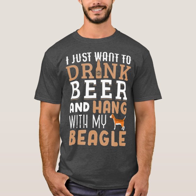 Beagle Pappa Funny Fars dag Hund älskare Gift T Shirt (Framsida)