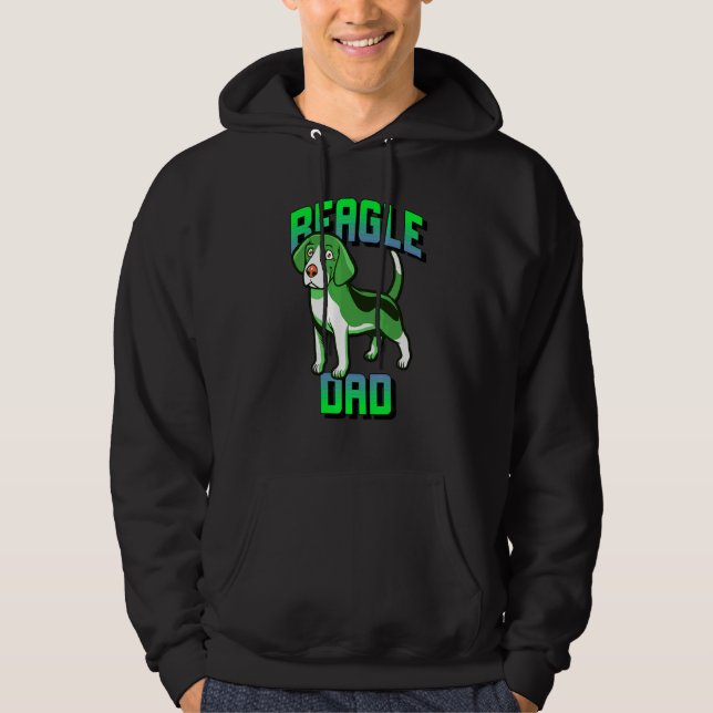 Beagle Pappa Hoodie (Framsida)