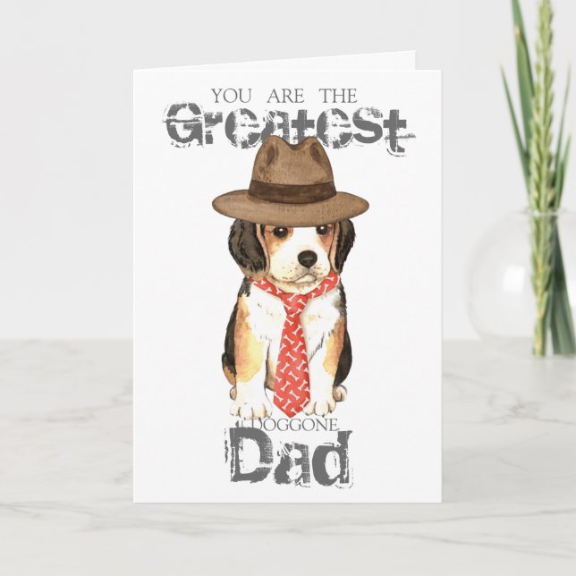 Beagle Pappa Kort (Framsida)