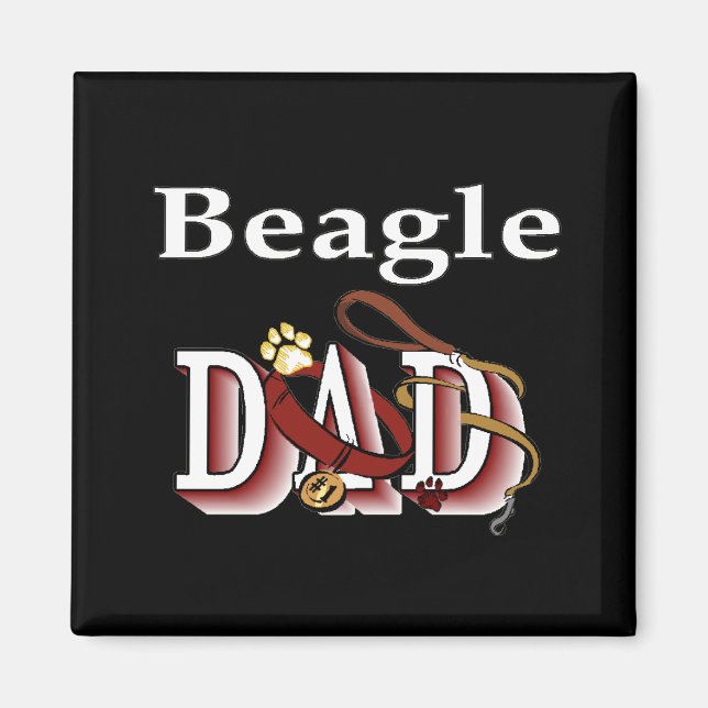 beagle pappa Magnet (Framsidan)