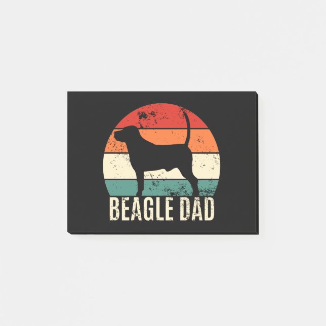 Beagle Pappa Post-it Block (Framsida)