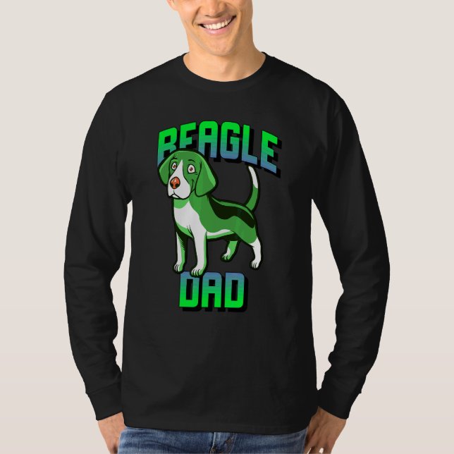Beagle Pappa T Shirt (Framsida)
