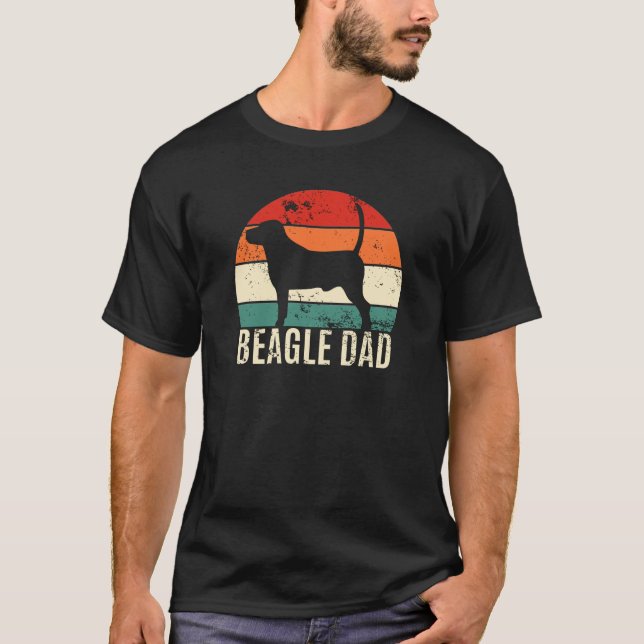 Beagle Pappa T Shirt (Framsida)