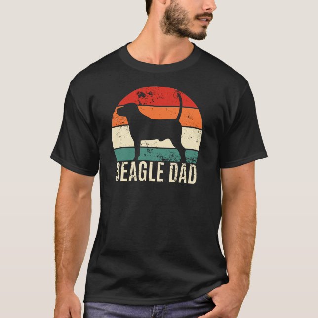 Beagle Pappa T Shirt (Framsida)