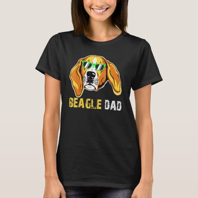 Beagle Pappa Tee för Beagle Hundägare Fars dag (Framsida)
