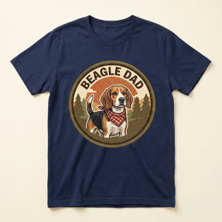 Beagle Pappa Tri-blend T-shirt | Beagle Hund Pappa