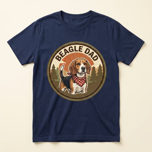 Beagle Pappa Tri-blend T-shirt | Beagle Hund Pappa (Skapare uppladdad)