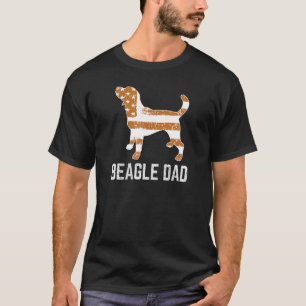 Beagle Pappa Vintage Patriotic med amerikansk Flag T Shirt