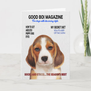 Beagle Parody Magazine Cover Card Kort