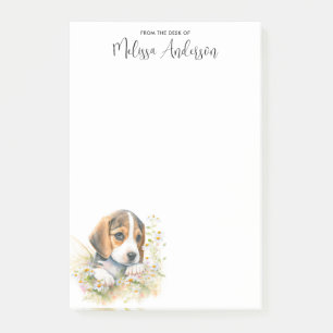 Beagle Personlig Hund älskare Cute Puppy Post-it Block