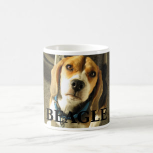 Beagle pic w namn kaffemugg
