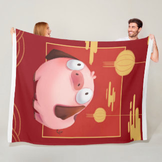 Beagle Pig_Pig Lover Fleecefilt