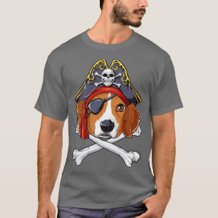 Beagle Pirat för manar Women Boys Girls Kids Hund  T Shirt