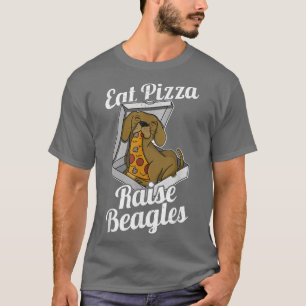 Beagle Pizza Walk Hundägare Älskare Puppy 158 T Shirt