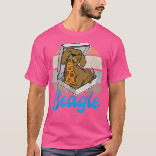 Beagle Pizza Walk Hundägare Älskare Puppy 168 T Shirt