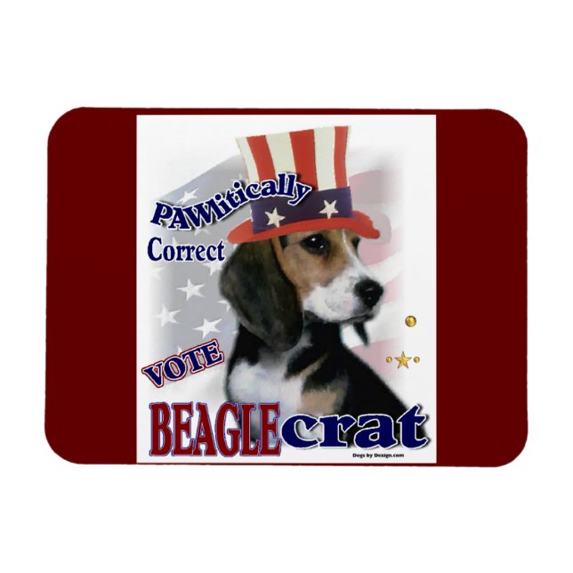 Beagle Politiskt humor Magnet (Horisontell)