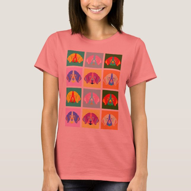 Beagle Pop Art Tröja (Framsida)