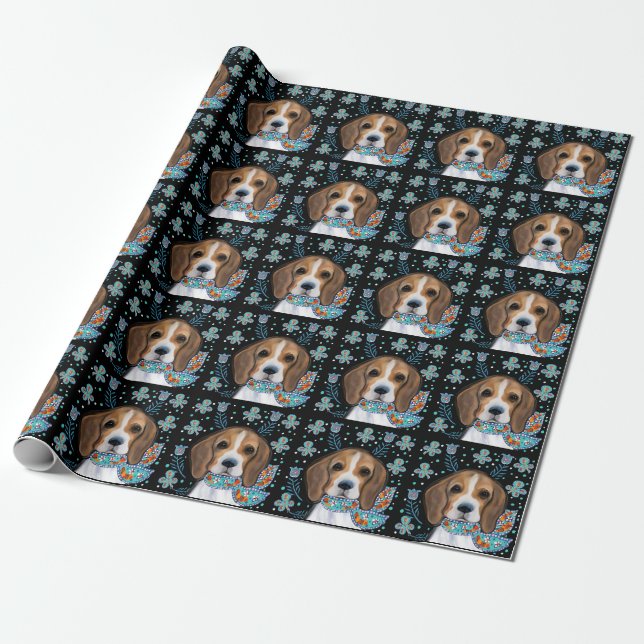 Beagle        presentpapper (Utrullad)