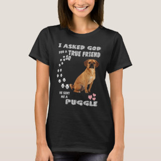 Beagle Pug Mamma Baby Puggle Pappa Kostym Söt Pug T Shirt