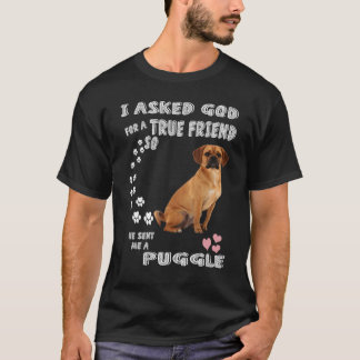 Beagle Pug Mamma Baby Puggle Pappa Kostym Söt Pugg T Shirt