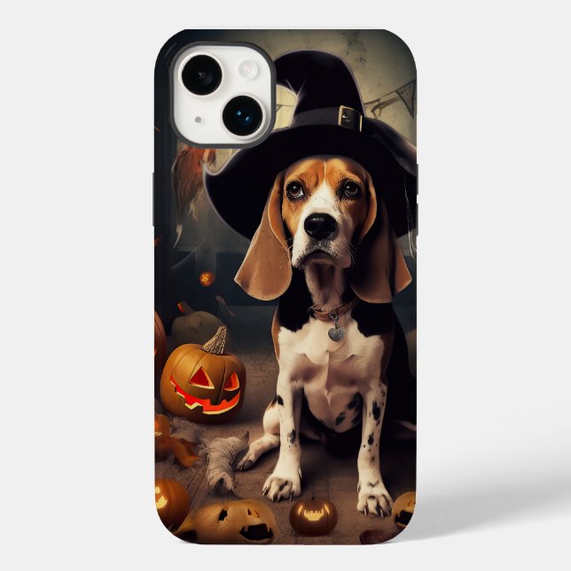 Beagle Pumpkins Halloween Skräckinjagande (Baksida)