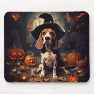 Beagle Pumpkins Halloween Skräckinjagande Musmatta