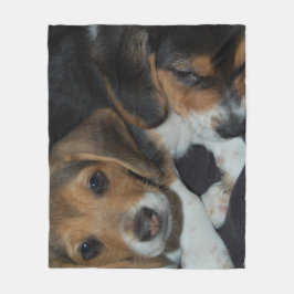 Beagle Puppies Fleece Blanket