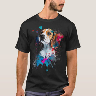 Beagle Puppy Älskare Cute Valentines day Kärlek Th T Shirt