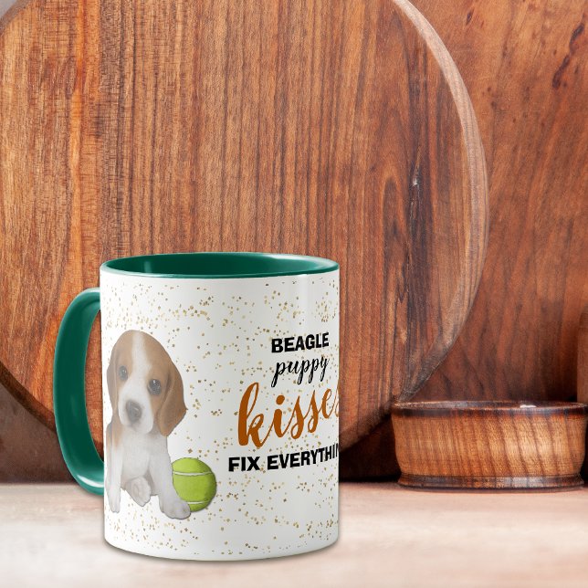 Beagle Puppy Kisses fixa allt Mugg (Skapare uppladdad)