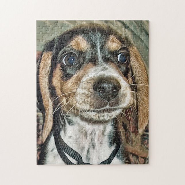 Beagle Puppy Pussel (Vertikal)